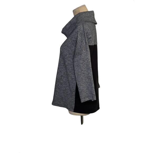 Armani Exchange gray black cowl neck sweatshirt size Small - Picture 5 of 14